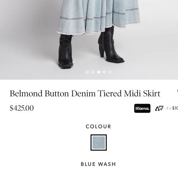 Aje Belmod denim button skirt - Picture 5 of 5